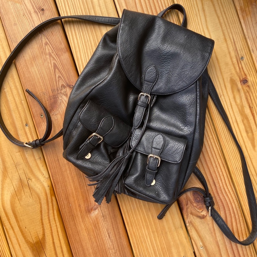 Forever 21 Faux Leather Backpack